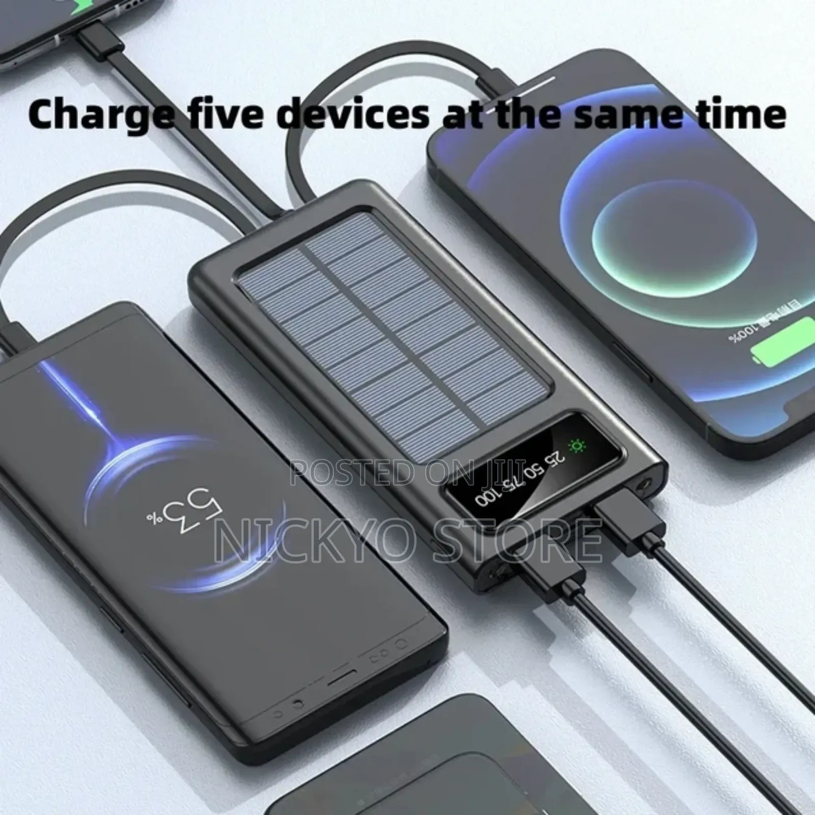 20000mah Ultra-Large Capacity Solar Charging Power Bank