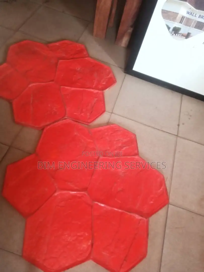 Random Stone Mold Red Slate Aquatic Orient Dream