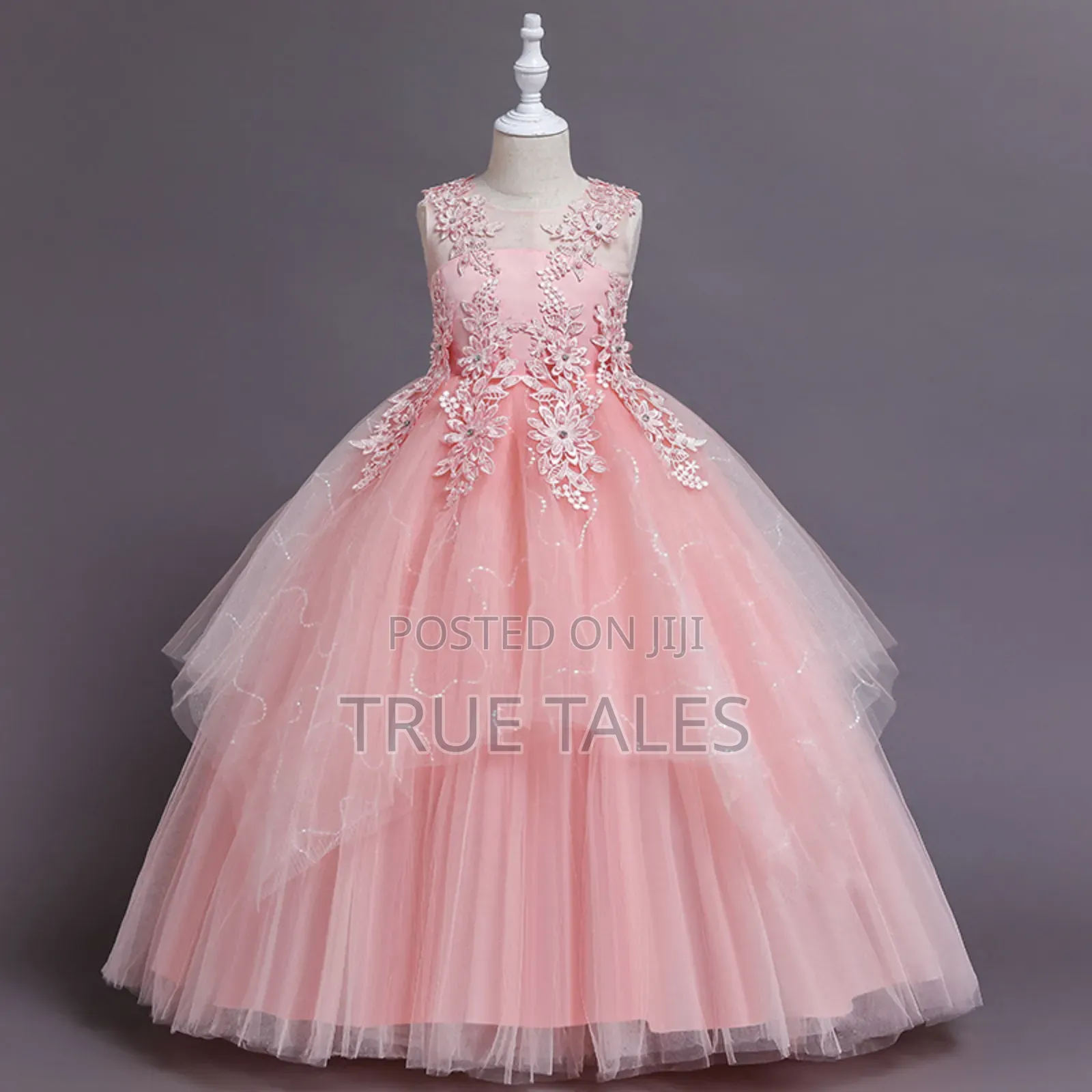 Sequins Glitters Girls Cinderella Ballgown Dress Age 2to11