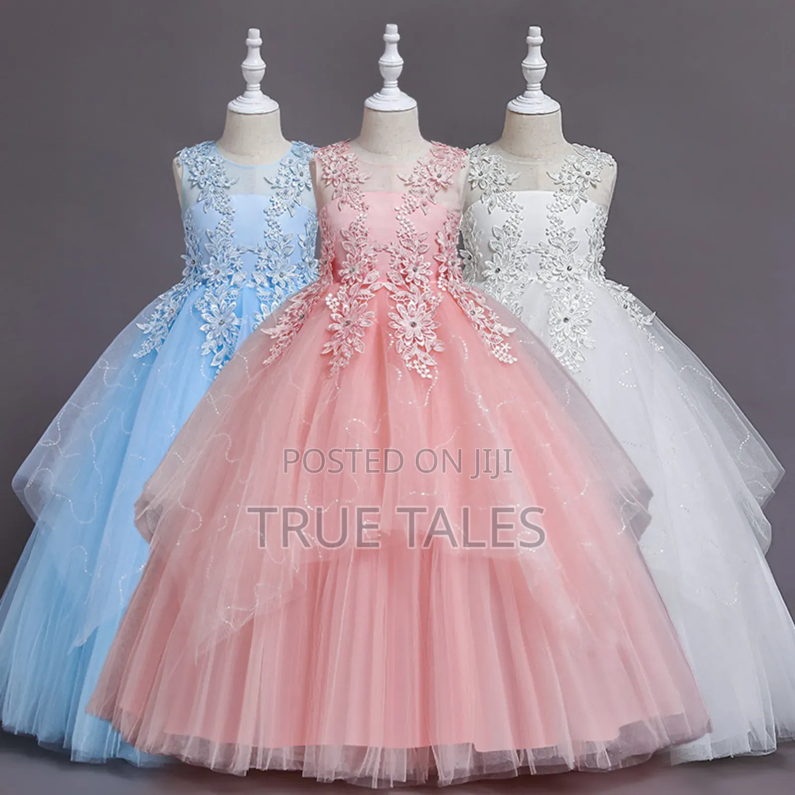 Sequins Glitters Girls Cinderella Ballgown Dress Age 2to11