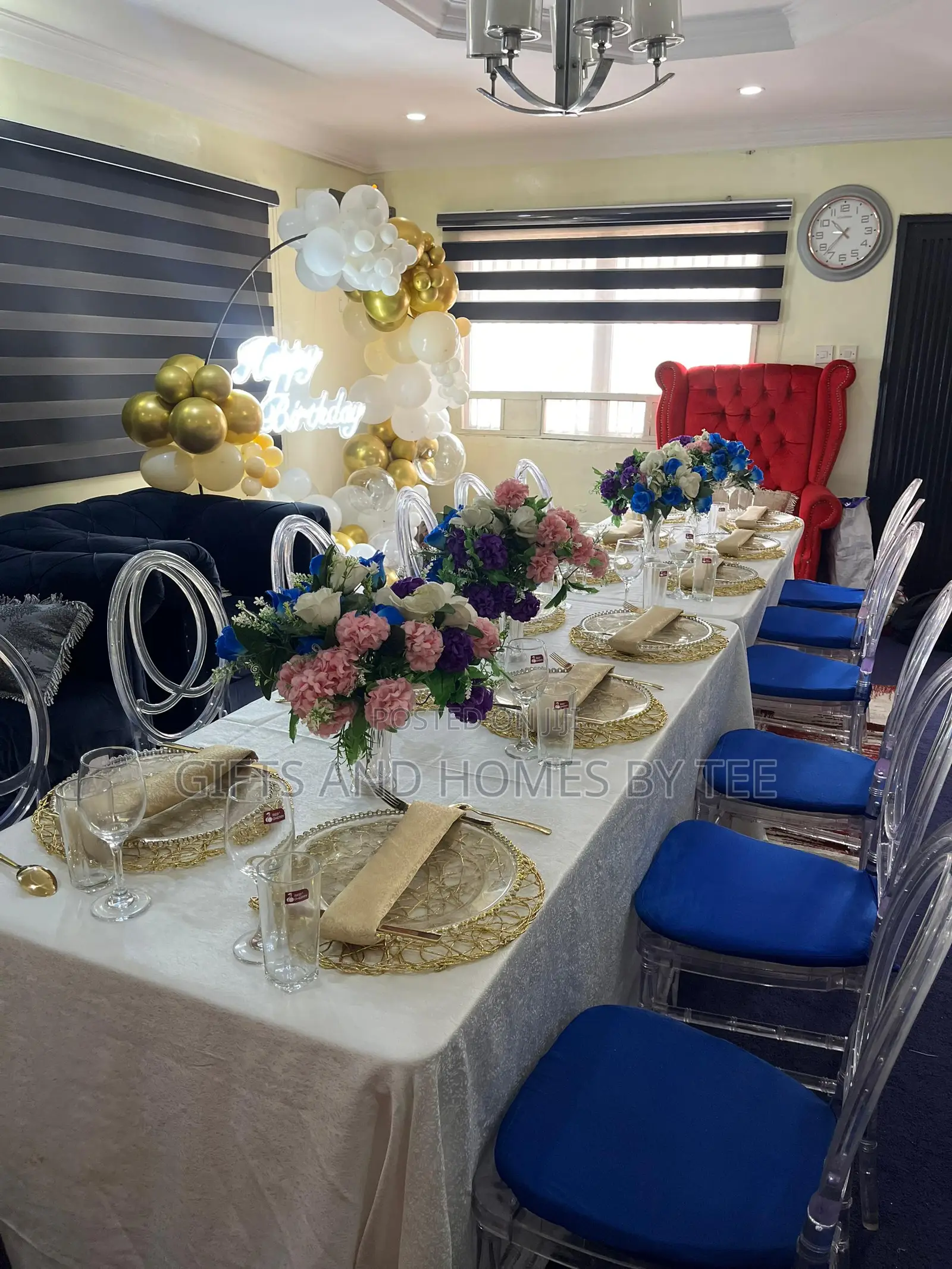 Intimate Birthday Decor and Table Setting