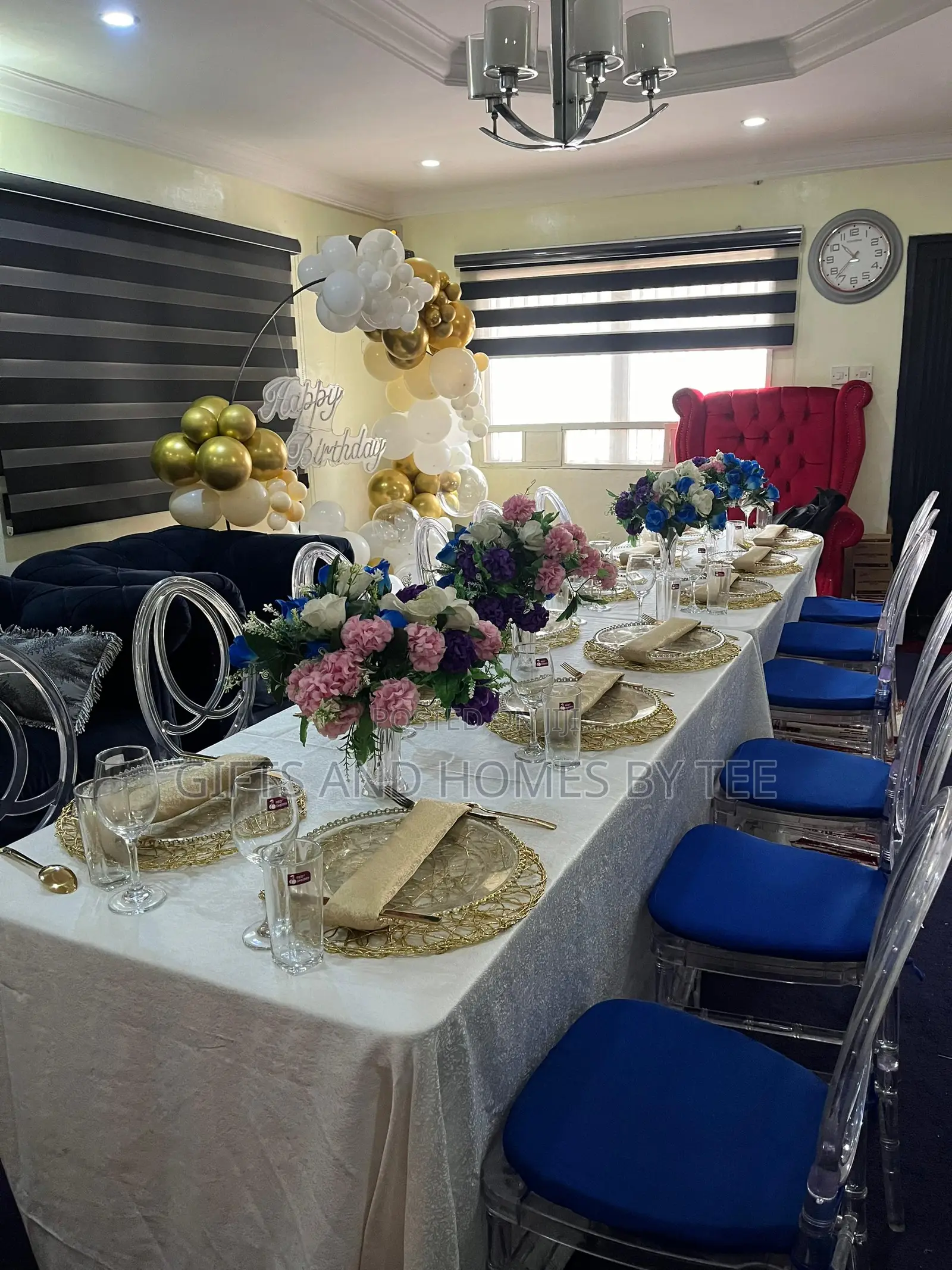 Intimate Birthday Decor and Table Setting