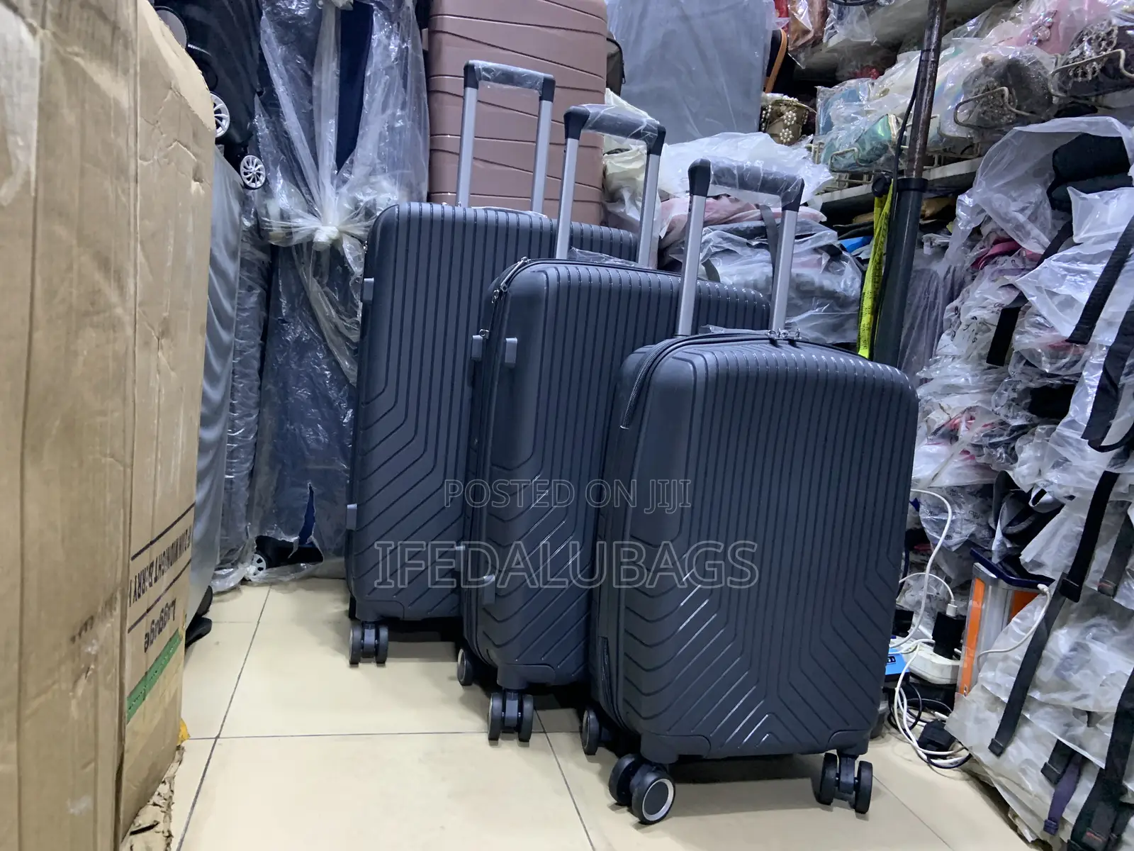 Set of Quality Unbreakable Rubber Luggage