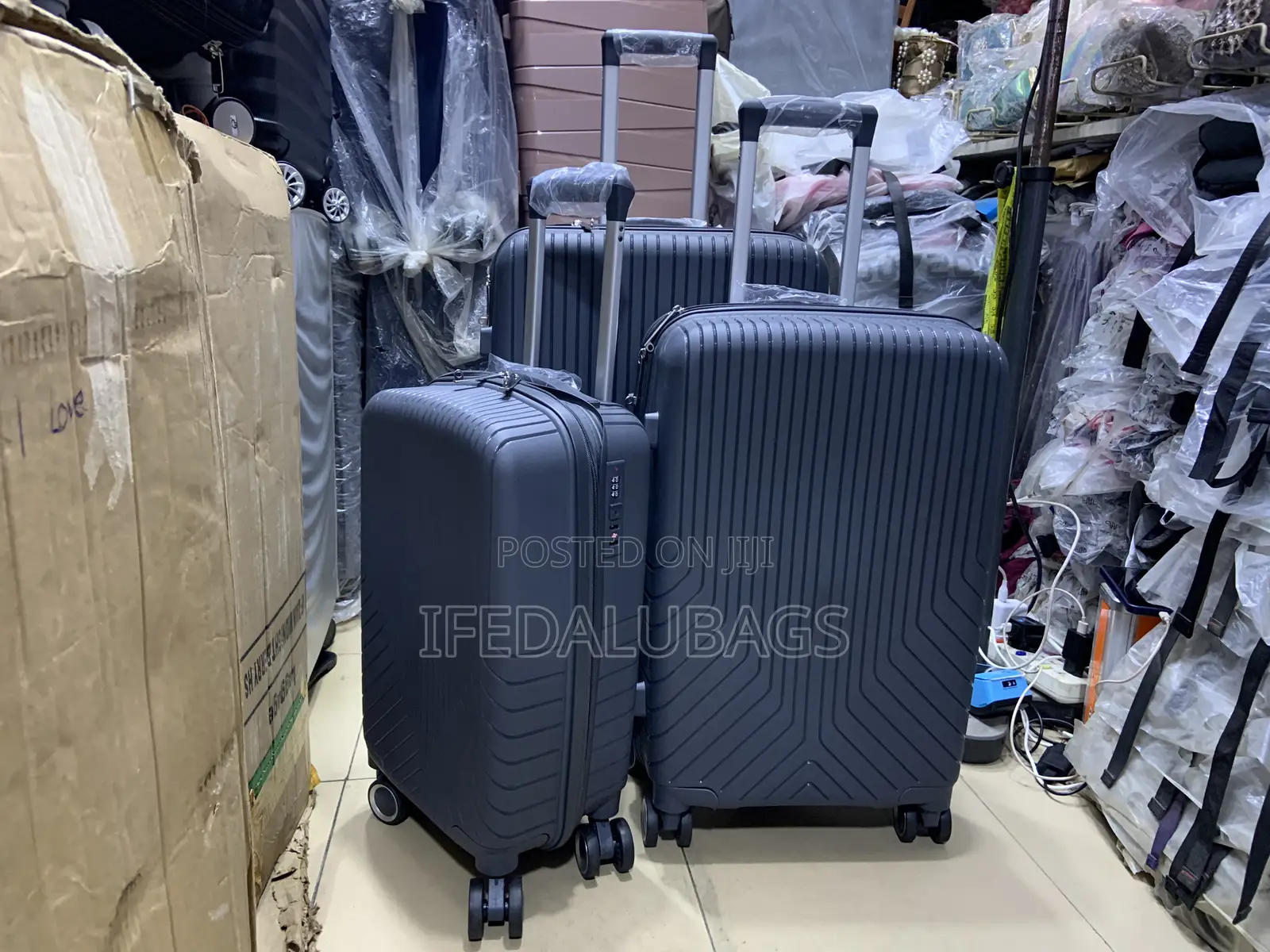 Set of Quality Unbreakable Rubber Luggage