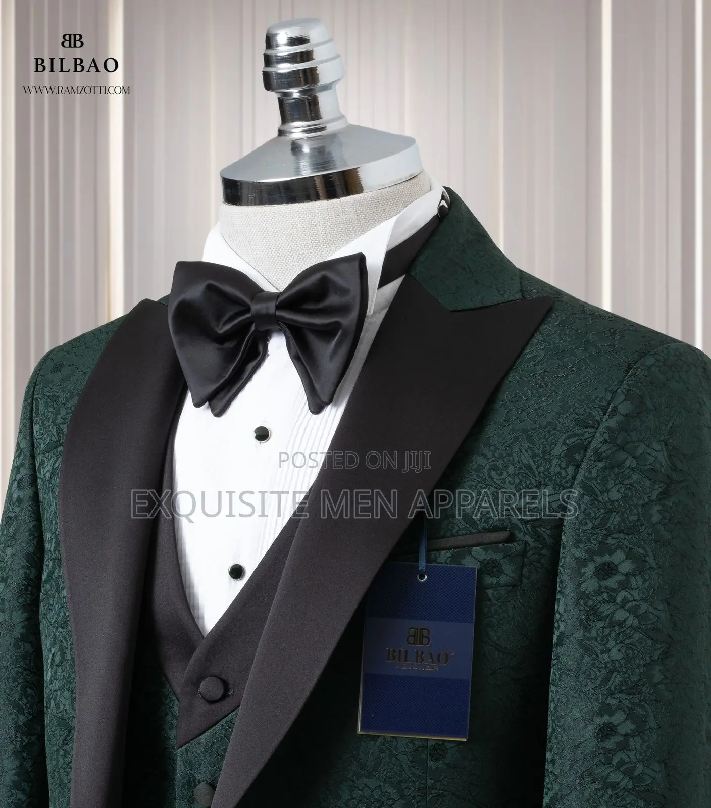 Italian Flower Designer Tuxedo Men’S Suit
