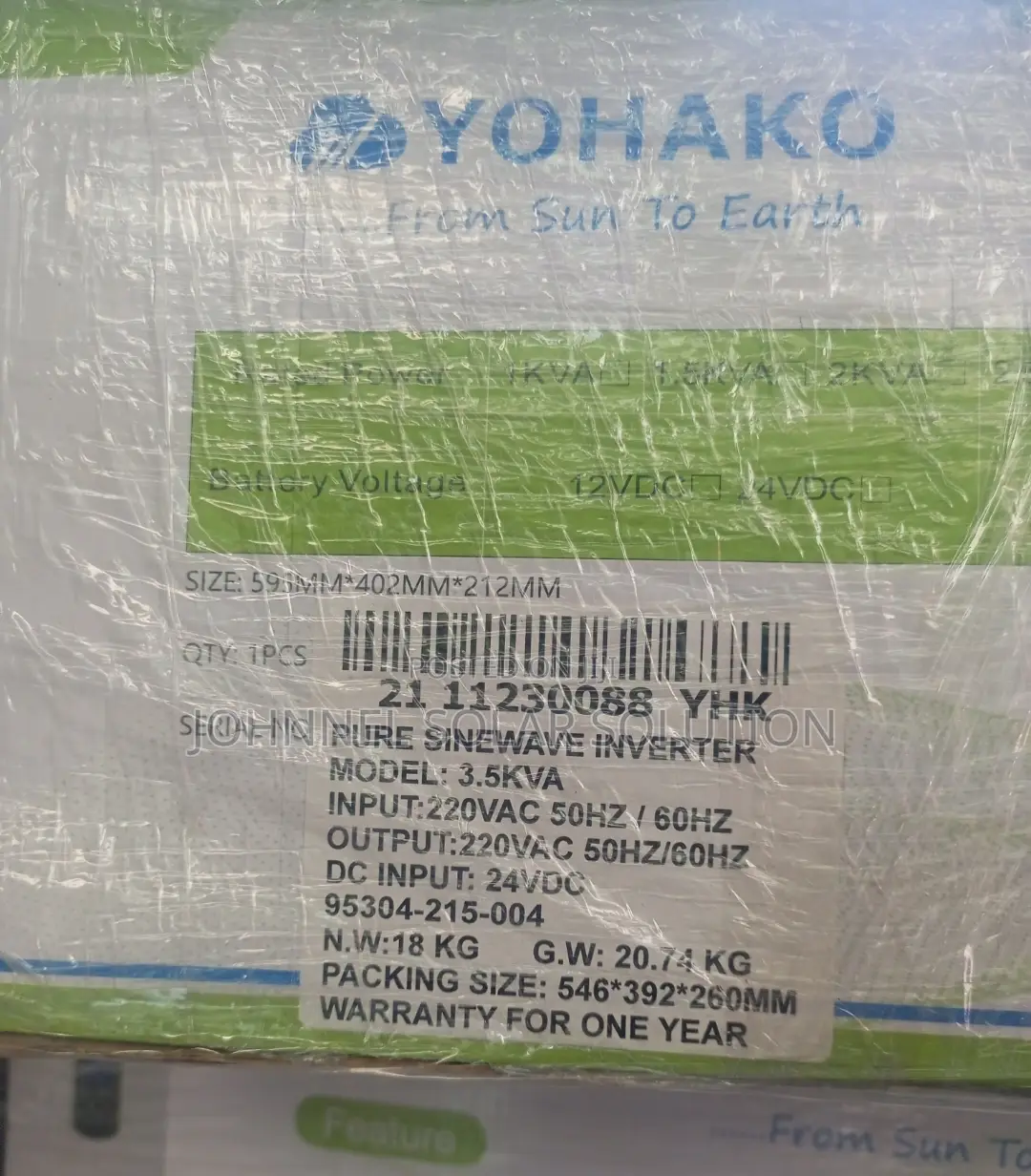 3.5kva 24volts Yohako Solar Inverter