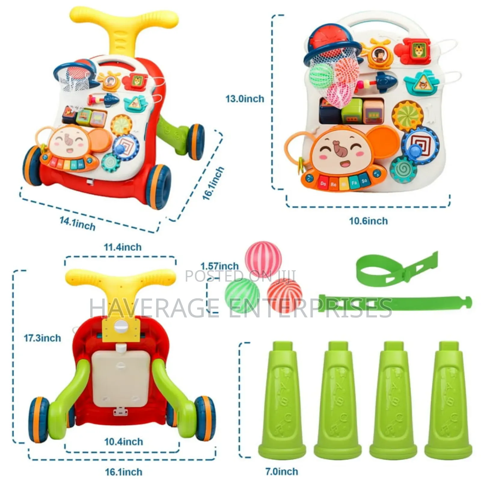 Baby Walker 2 In 1,Vatos Sit-to-stand Learning Walker