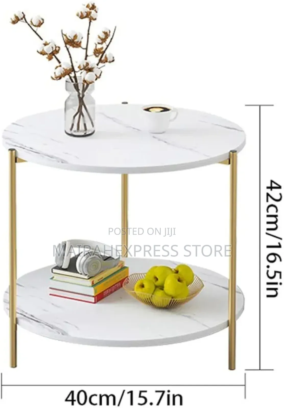 Round Marble Design Side Coffee Table L