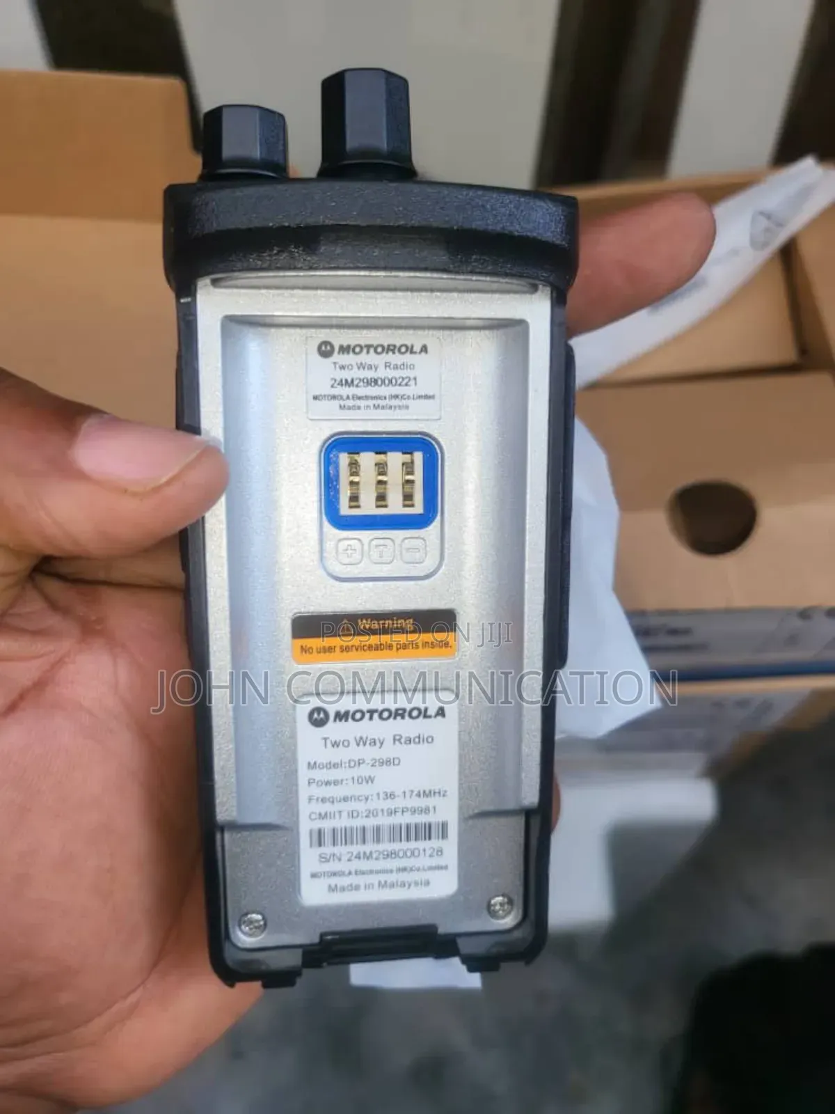 Motorola Dp298d VHF Walkie Talkie Radio