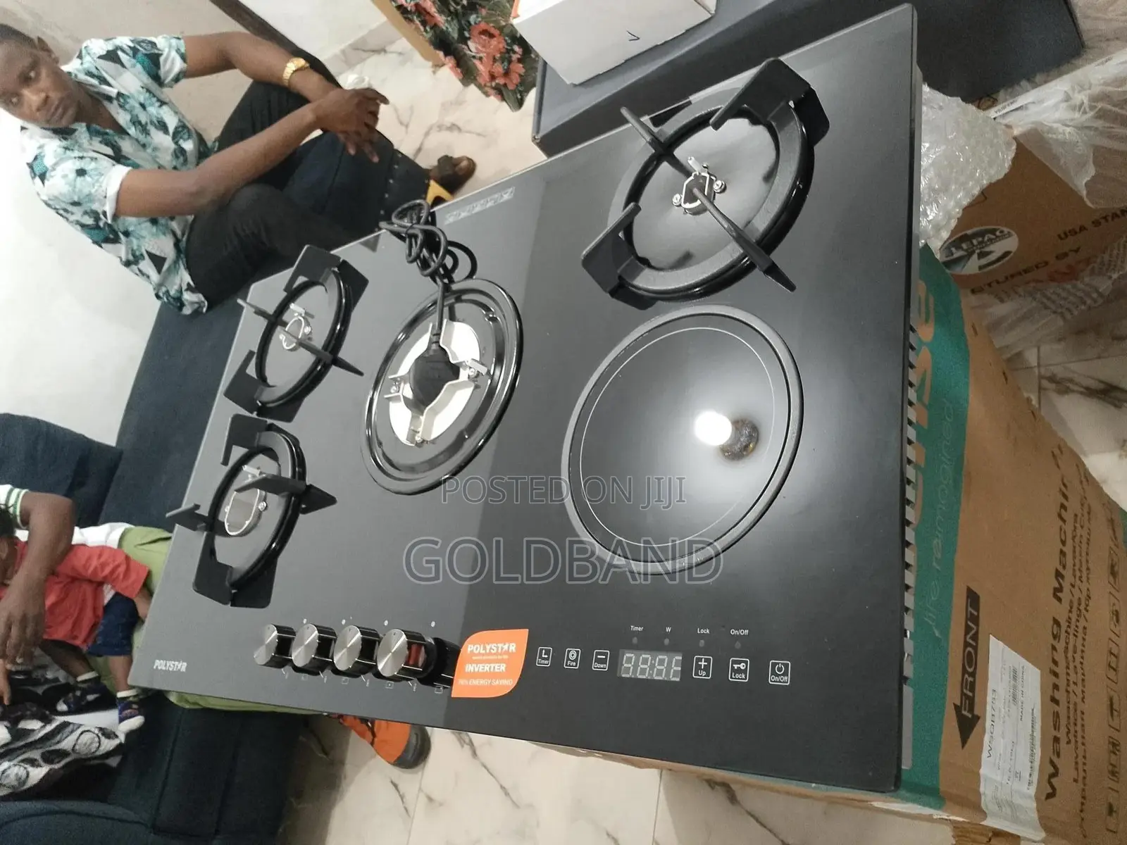 The Advance Polystar 4+1 Gas Hob Inverter Pv-Ny4g1einv