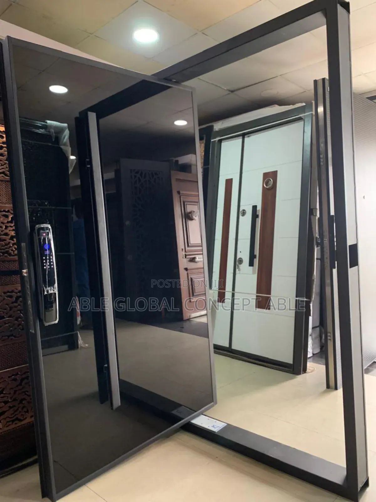 Pivot Door With Smart Locks