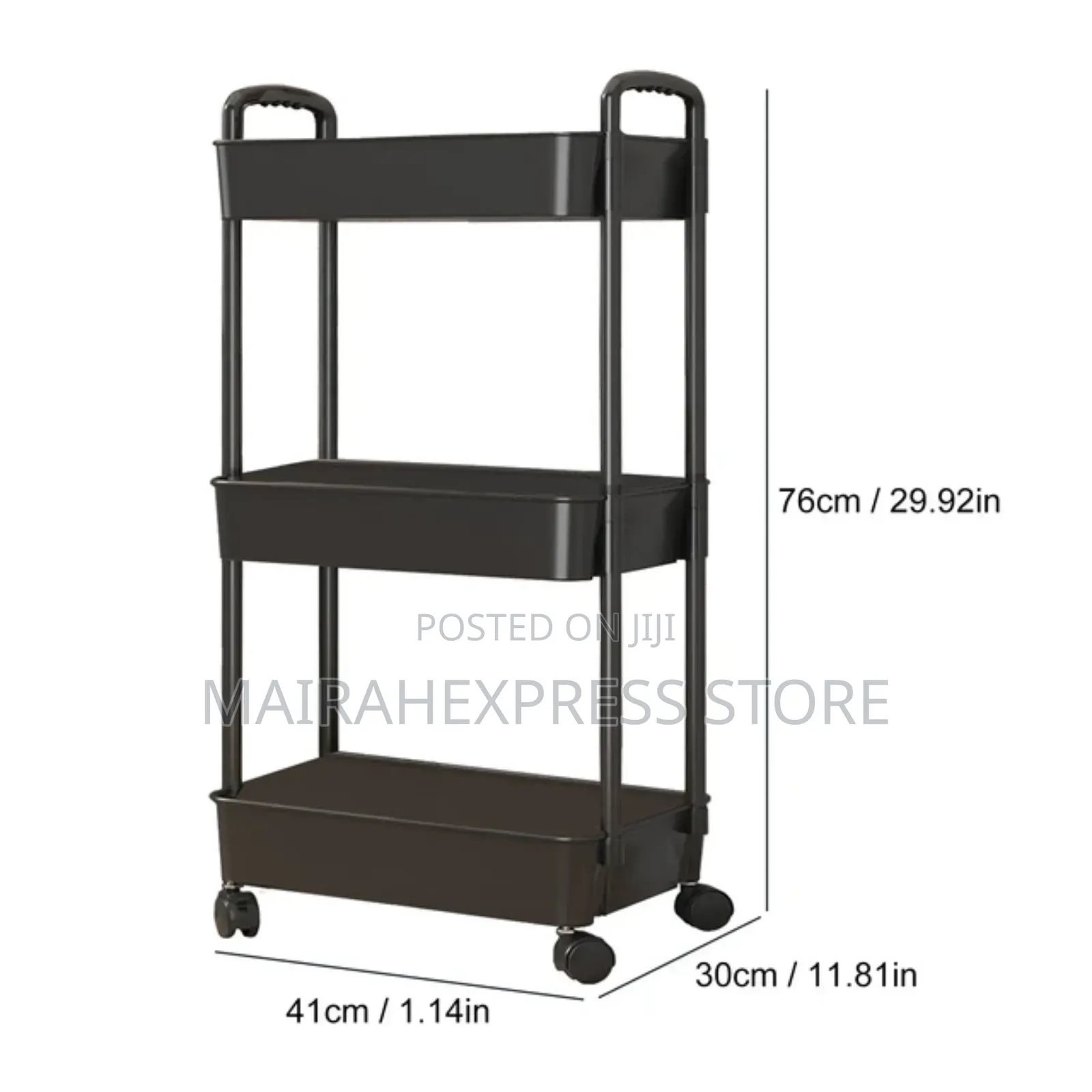 3-Tier Multipurpose Kitchen Trolley Cart