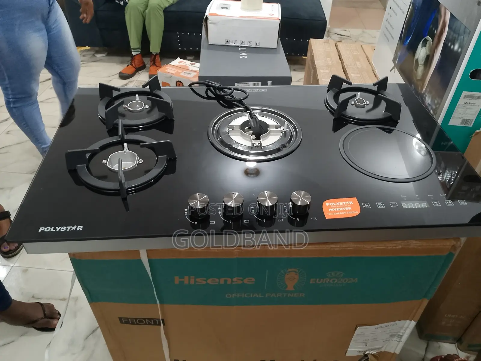 Super Cool 4+1 Polystar Gas Hob Inverter Pv-Ny4g1einv