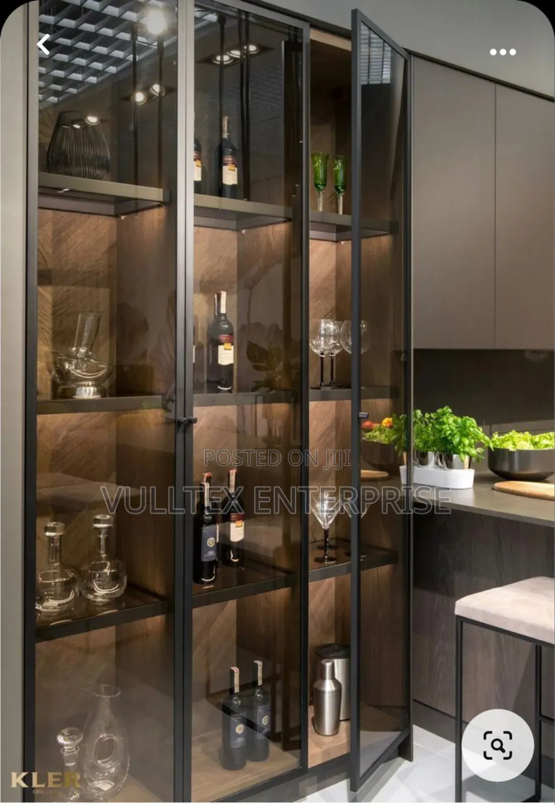 Glass Shelves Door