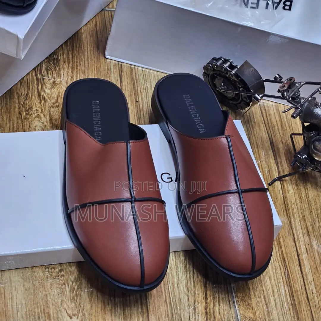 BALENCIAGA Leather Calfskin Half Shoe