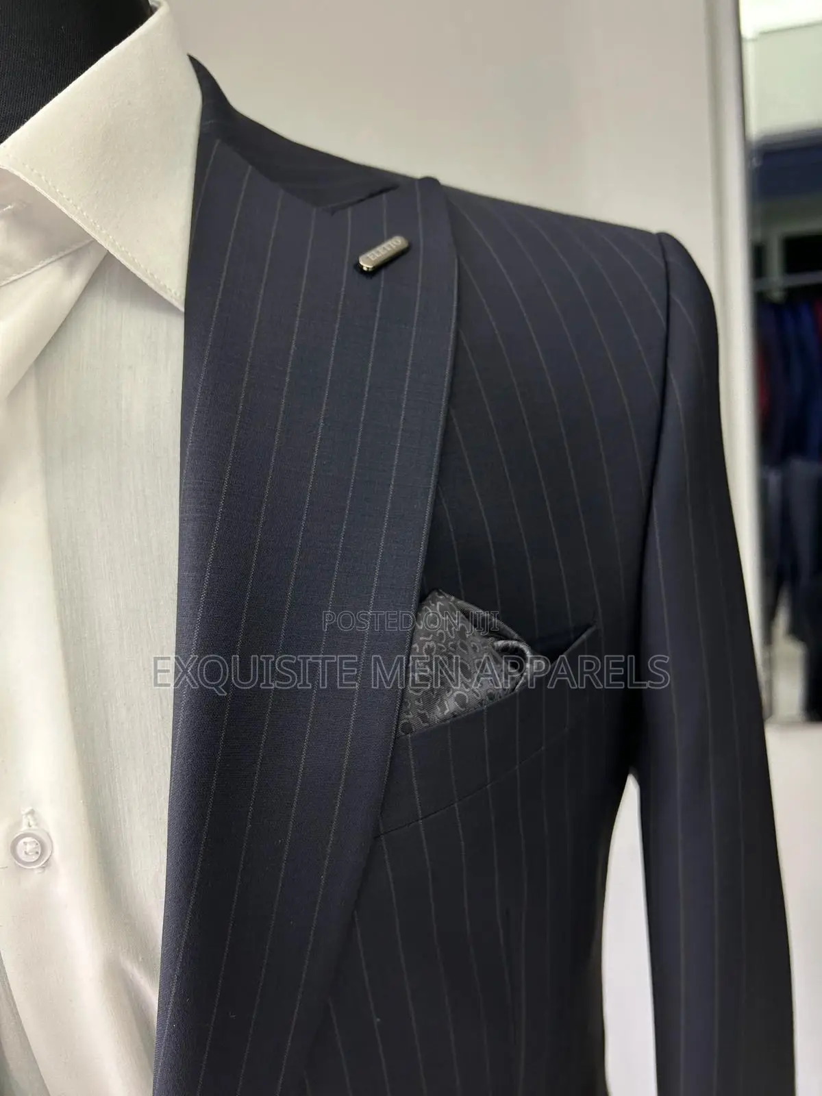 Pure Cotton Italian Silk Fabric 1 Button Official Men’S Suit
