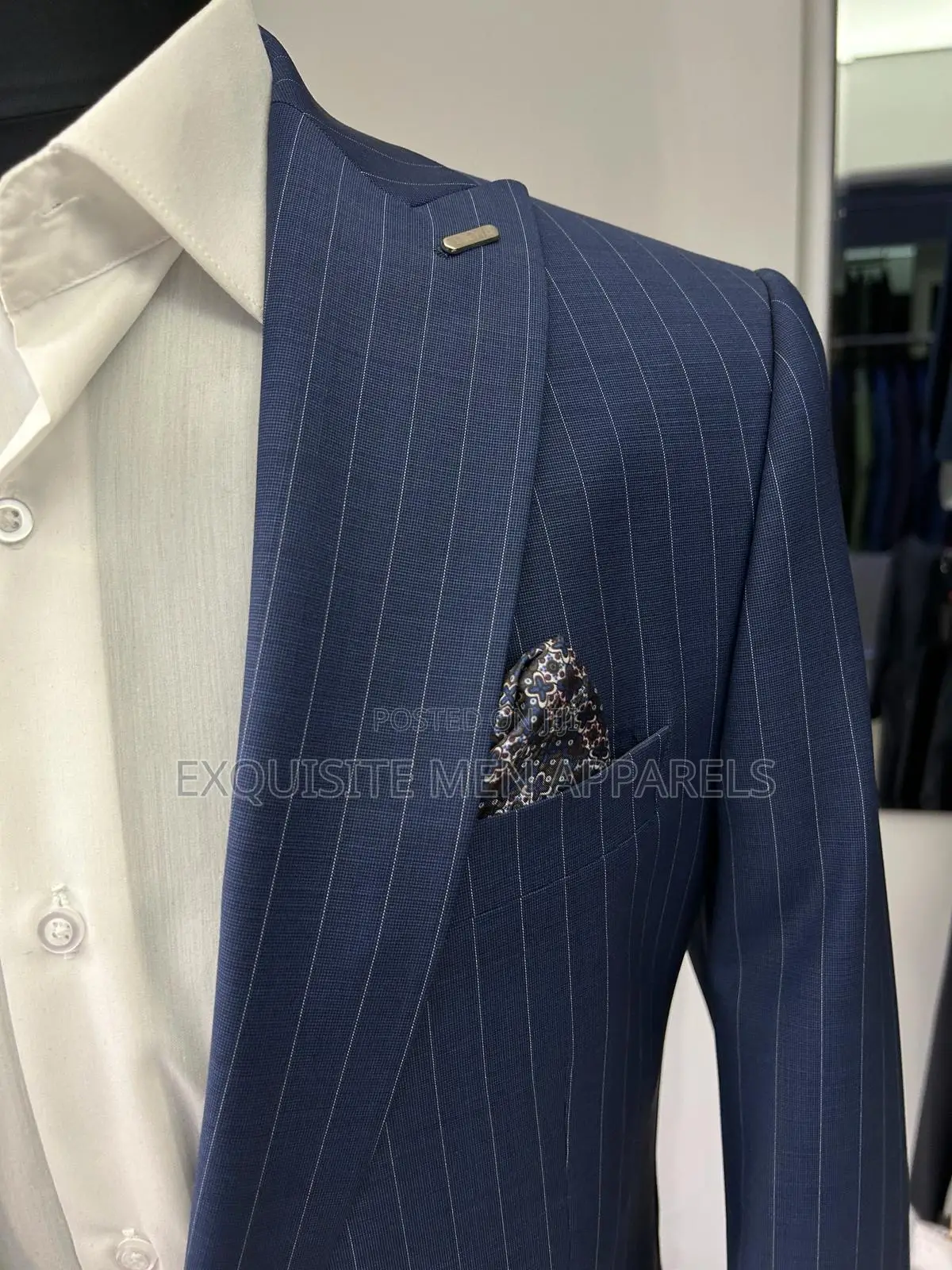 Pure Cotton Italian Silk Fabric 1 Button Official Men’S Suit