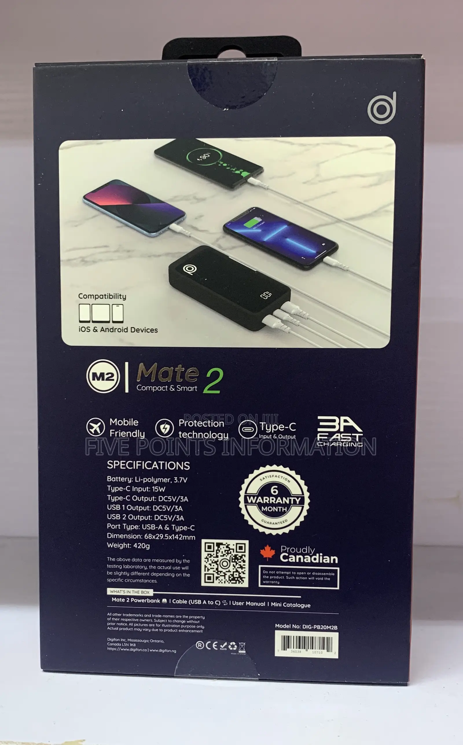 Digifon 20,000 Mah Powerbank