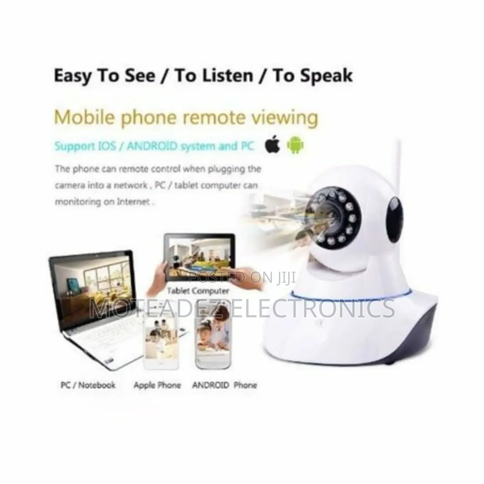 360° Rotatable Wifi Smart Net Ip Security Camera V380 Pro