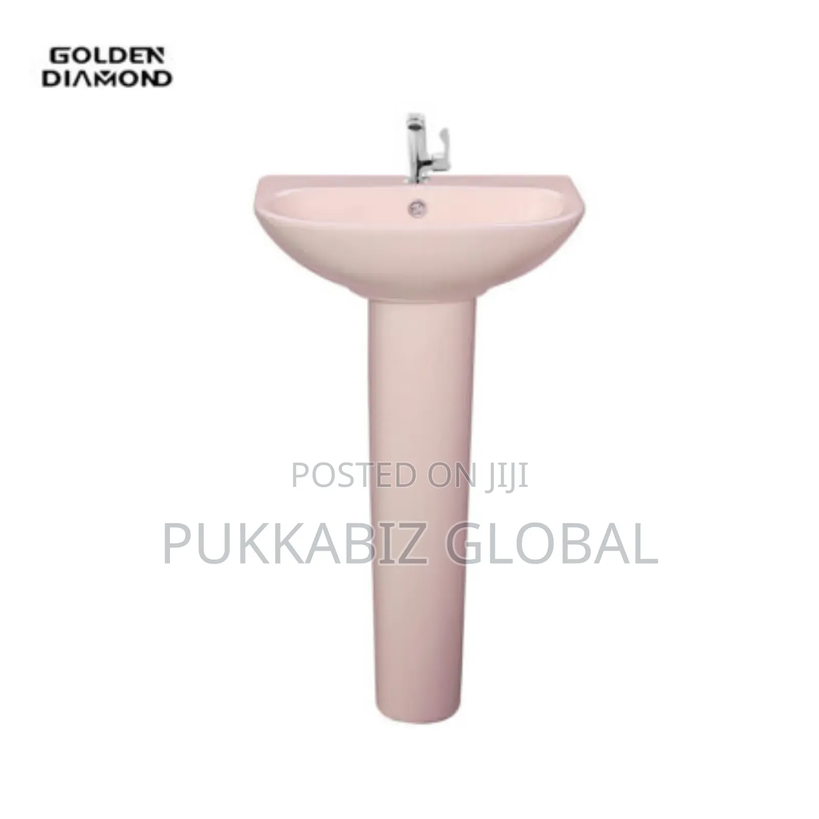 Golden Diamond Milano Pink Set- With Hand Basin Cover