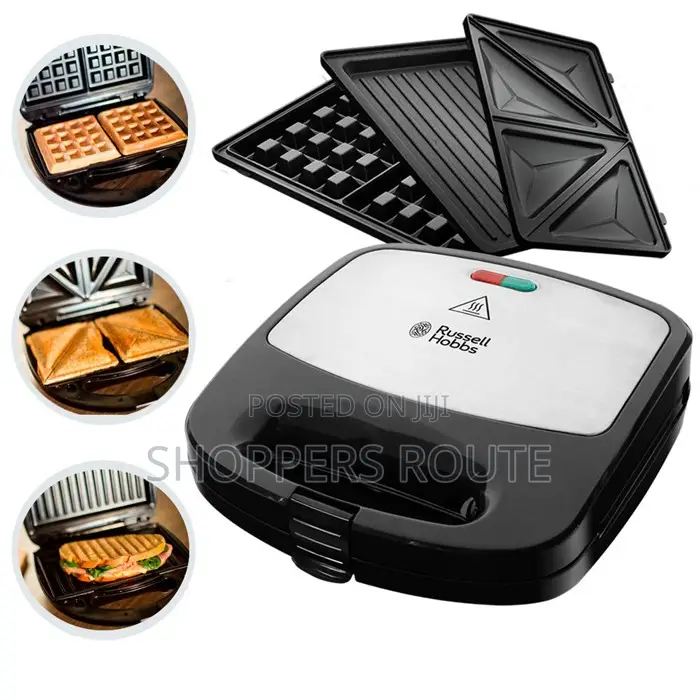 Russell Hobbs 3-in-1 Deep Snack Maker(Toaster,Grill,Waffle)