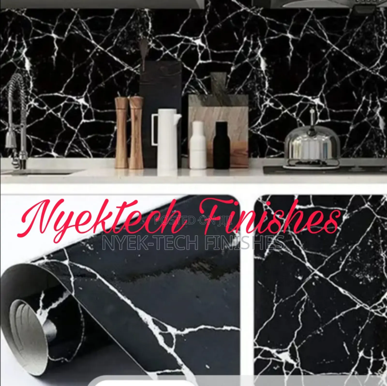 Peel and Stick Marble Wallpaper Sticker for Walls Cabinets.