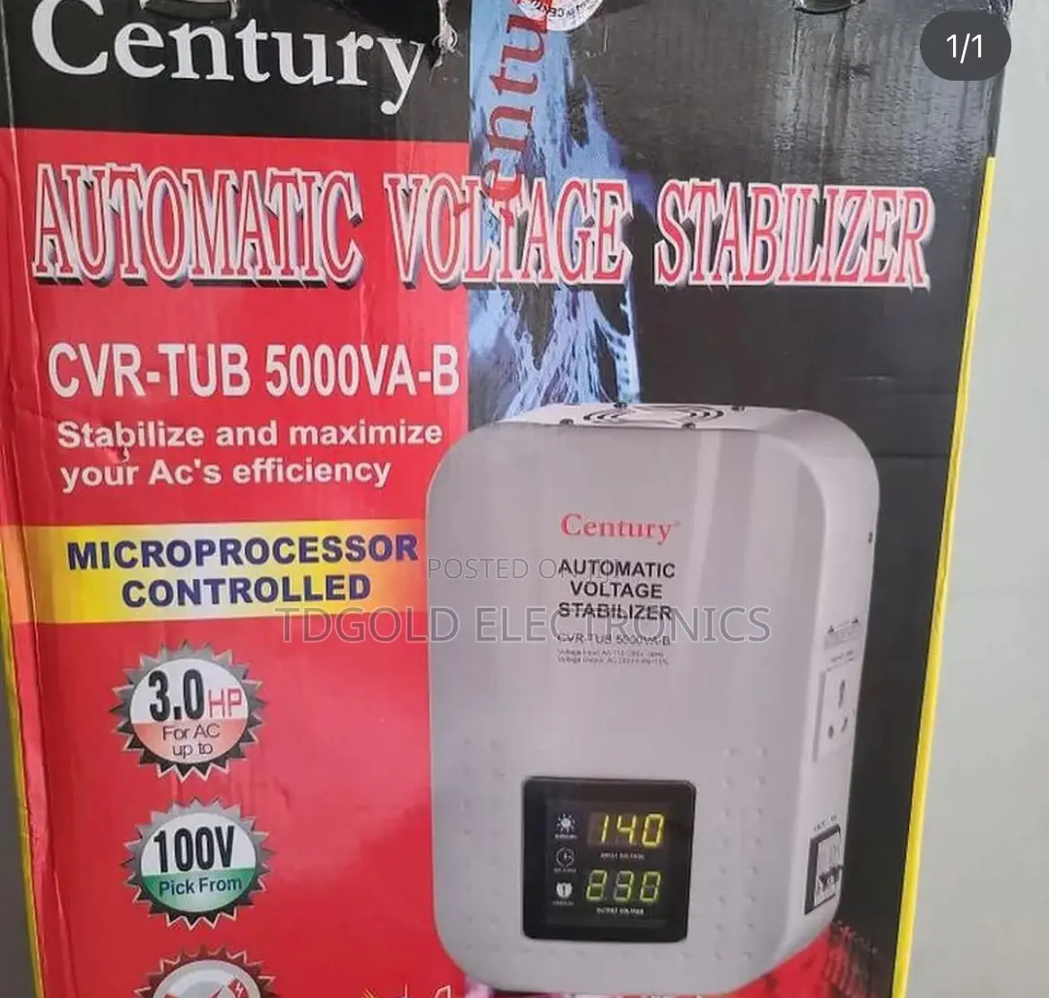 Century 5000W Wall Mount Stabilizer for AC
