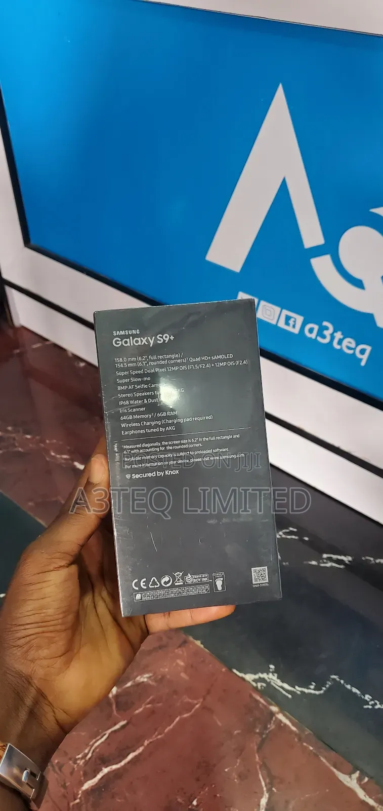 New Samsung Galaxy S9 Plus 64 GB Black