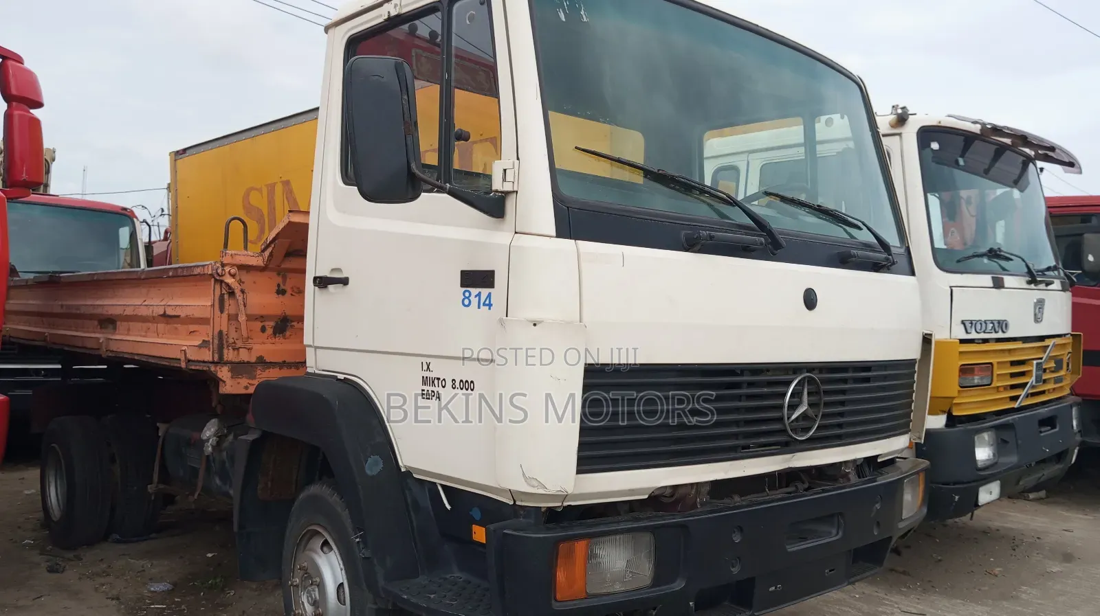 Foreign Used Mercedes-Benz 814 Straight Engine, 6 Tyres
