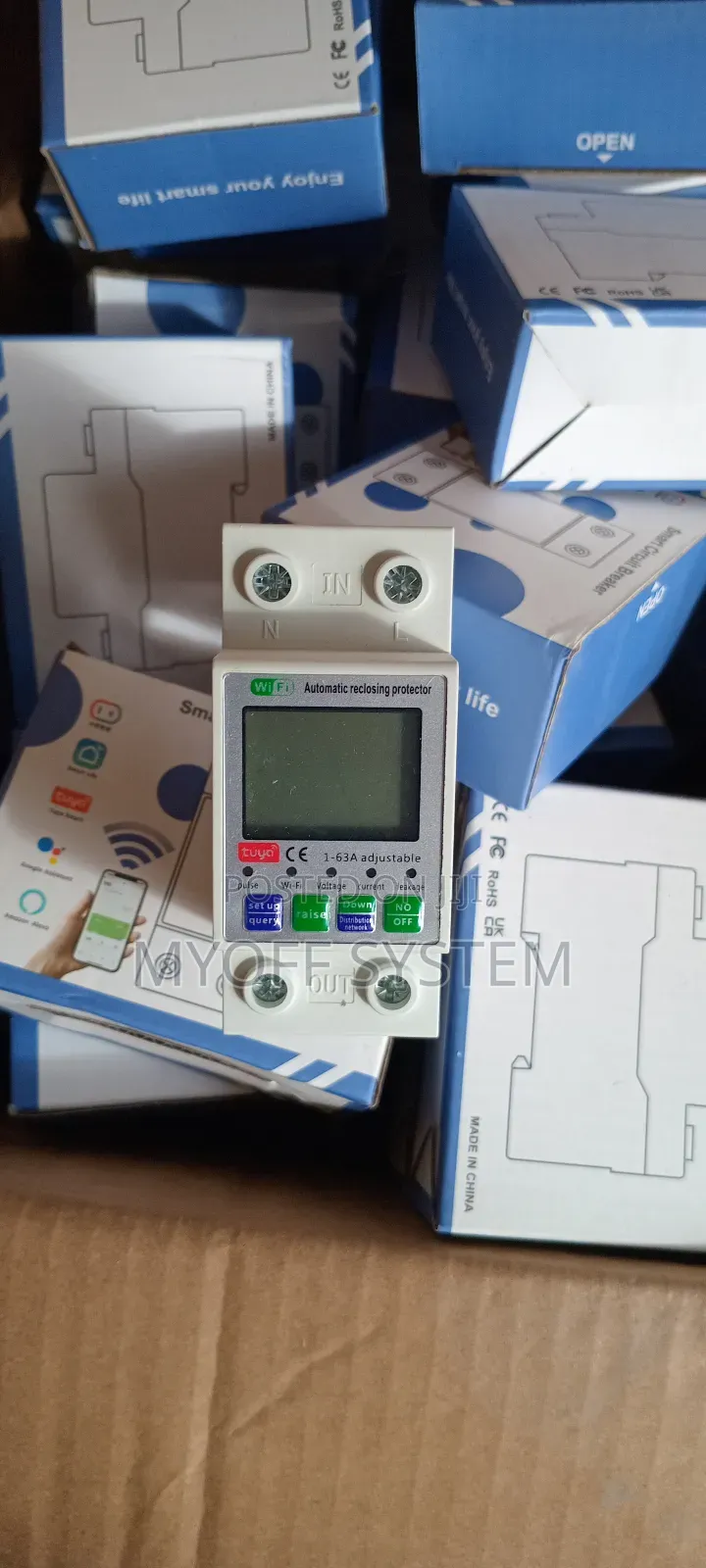 Tuya Wi-Fi 63a Smart Power Metering Breaker