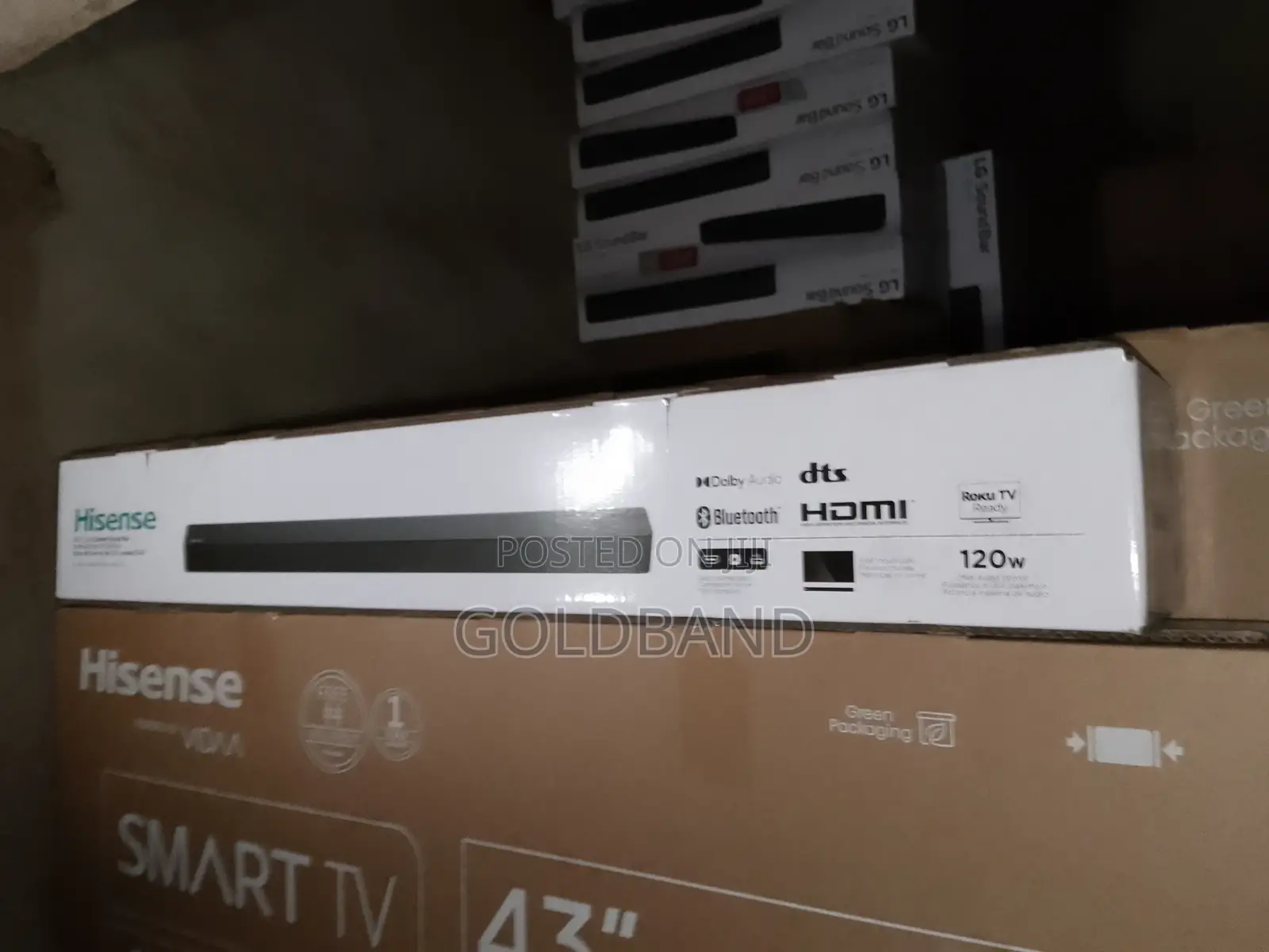 Movable 2.0ch Hisense 120W Audio Sound System