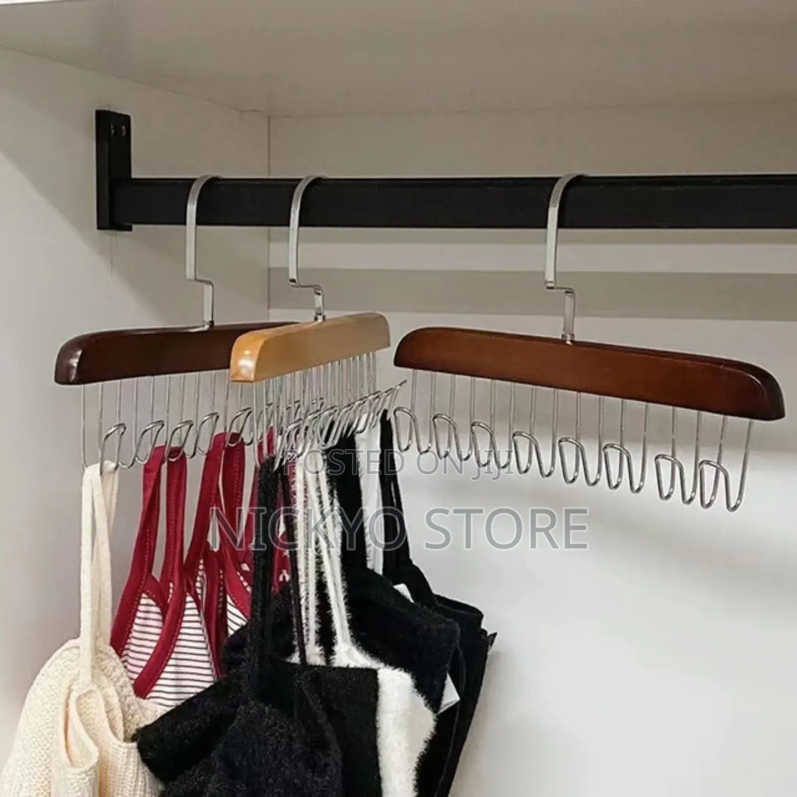 1pc Hanger With Hooks for Underwear Vest Tie