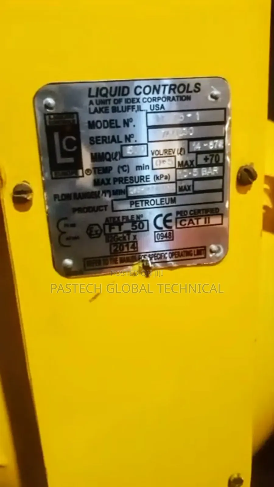 4" LIQUID CONTROLS METER (Positive Displacement Meter)