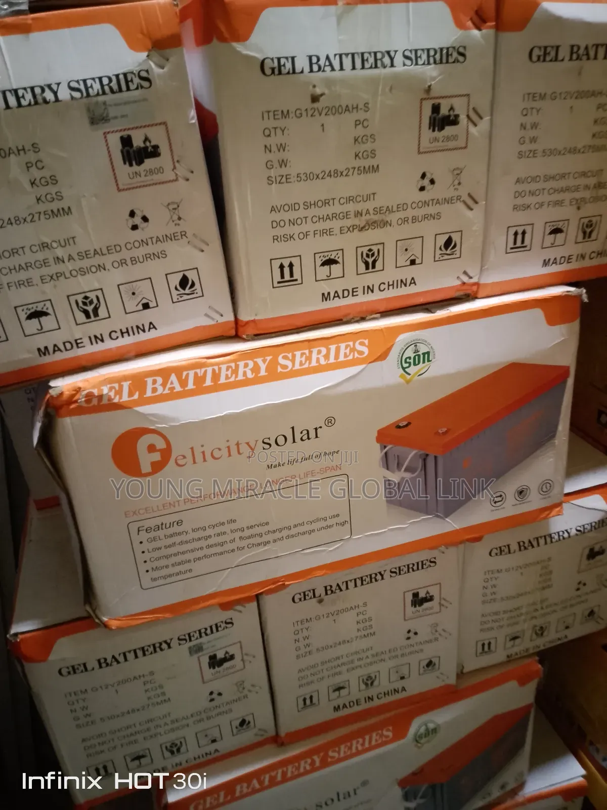 Felicity 200ah/12v Deep Cycle Battery