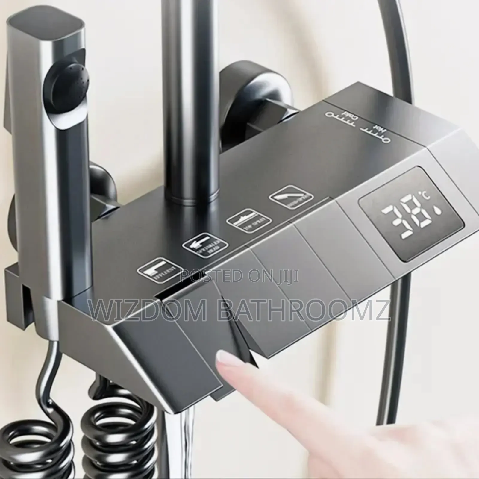 Temperature Display Paino Shower Set