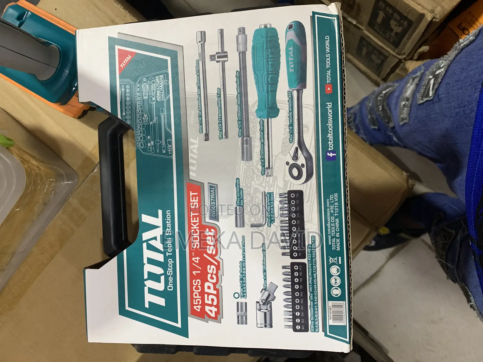 Total 45pcs 1/4" Socket Set