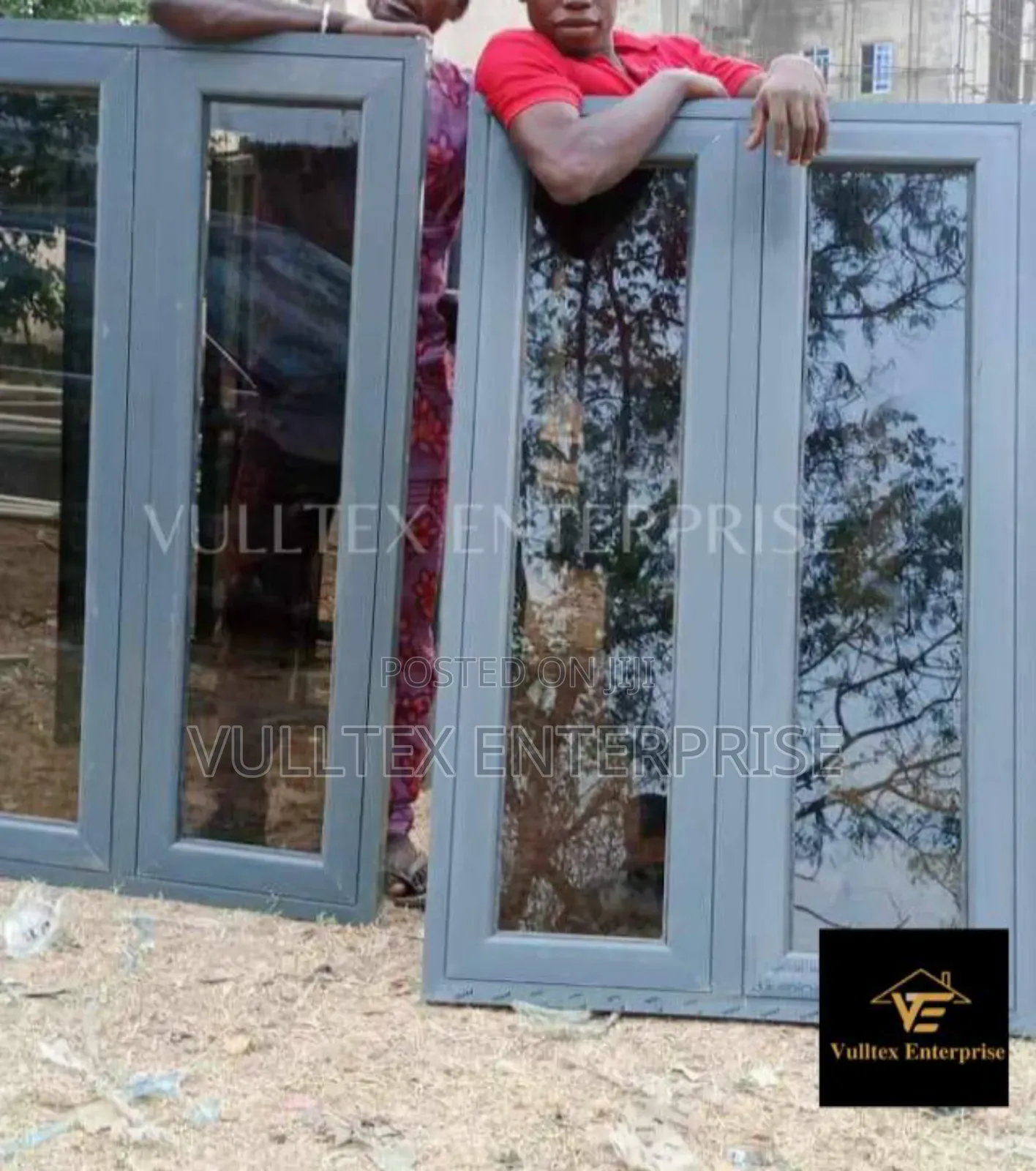 Dark Grey Aluminum Profile Windows