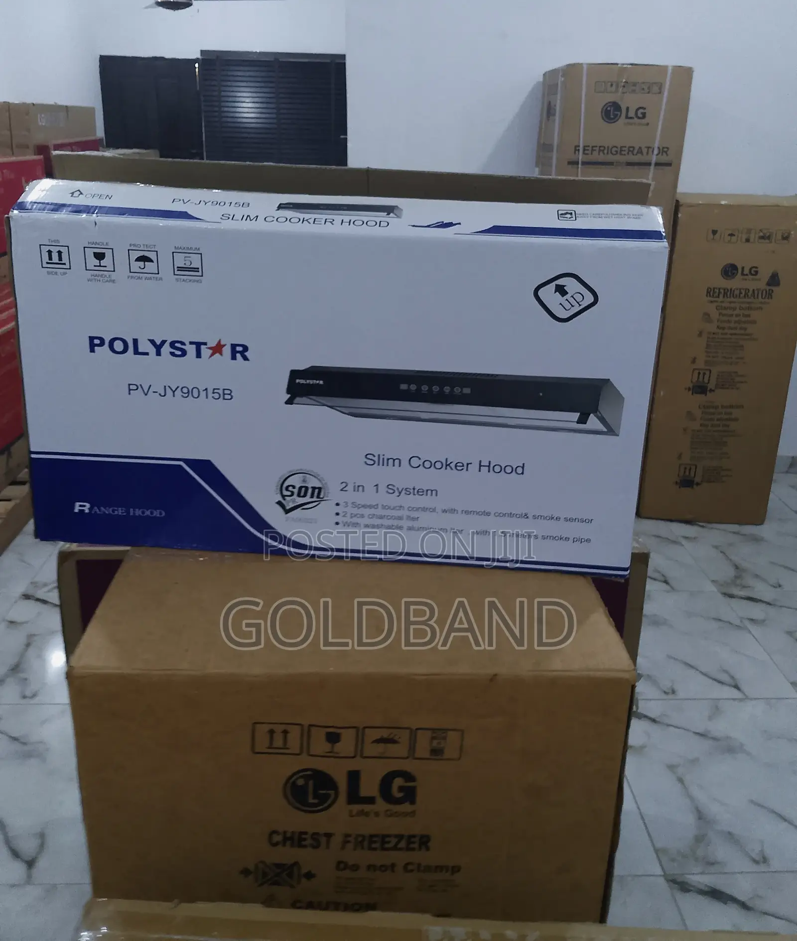 90cm 2in1 System Polystar Digital Slim Cooker Hood