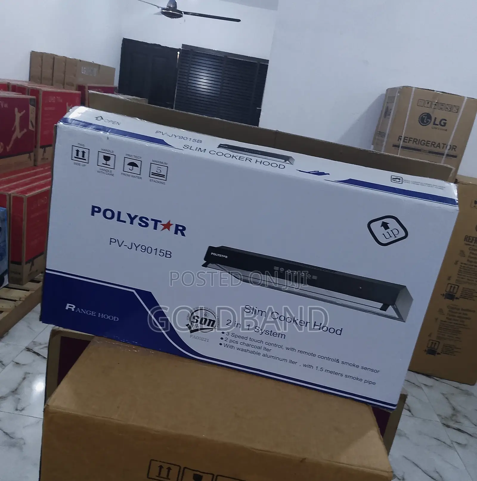 Best Selling 90cm 2in1 System Polystar Slim Cooker Hood