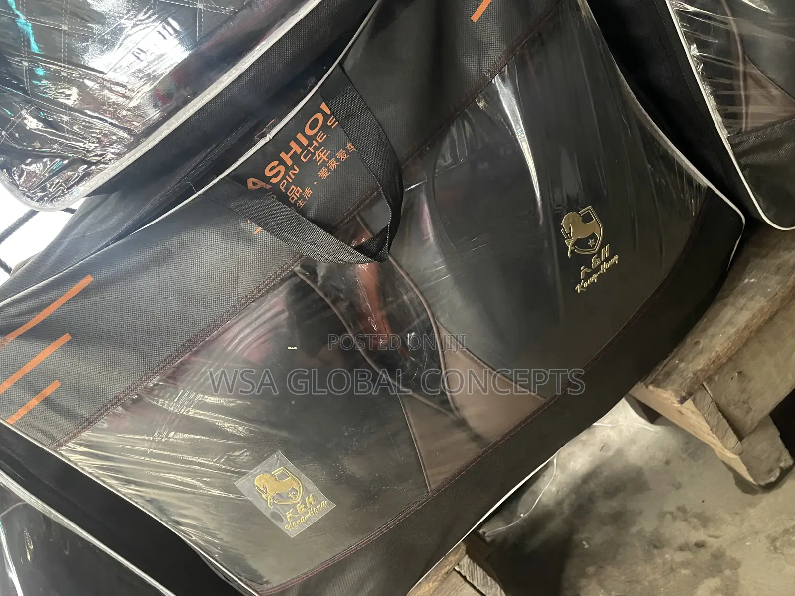 Executive Leather Car Seat Cover With Steering Wheel Cover