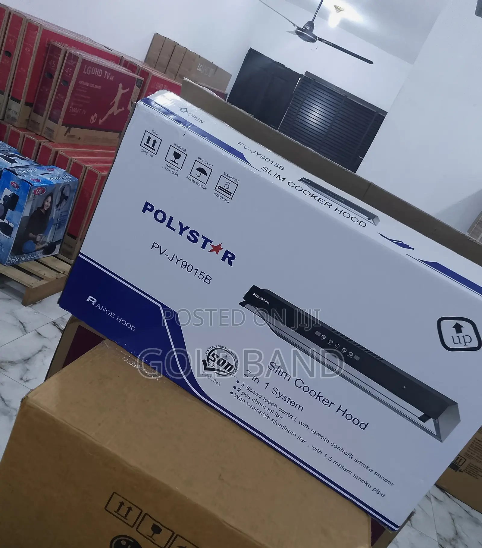 Modern 90cm Polystar Digital Slim 2in1 Cooker Hood