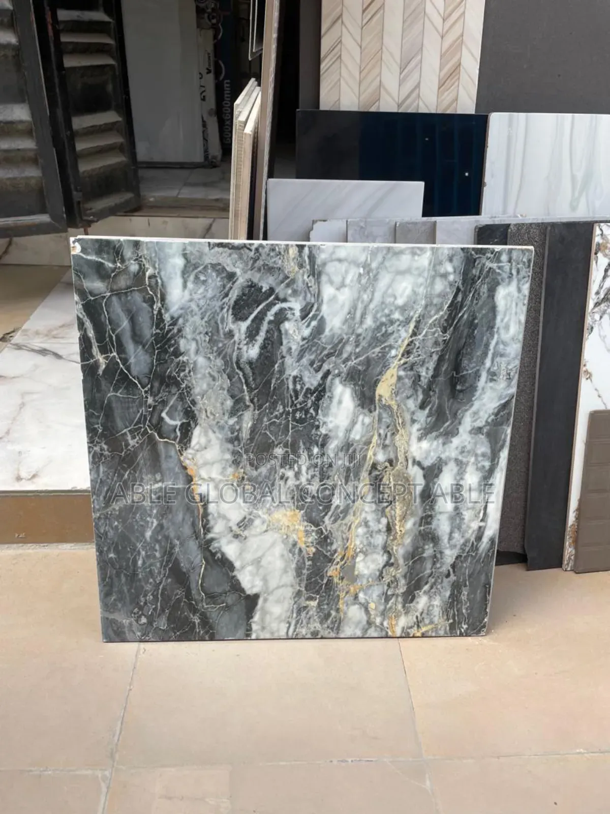 60by 60 Tiles Black and Gold