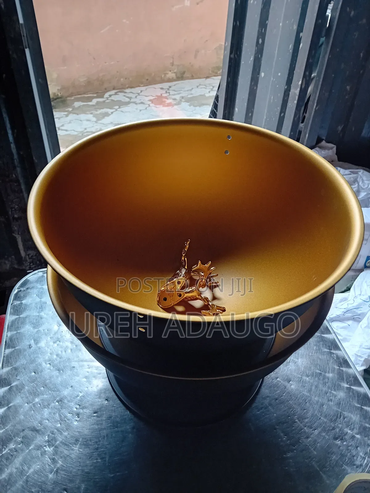 Champagne Bucket Black and Gold