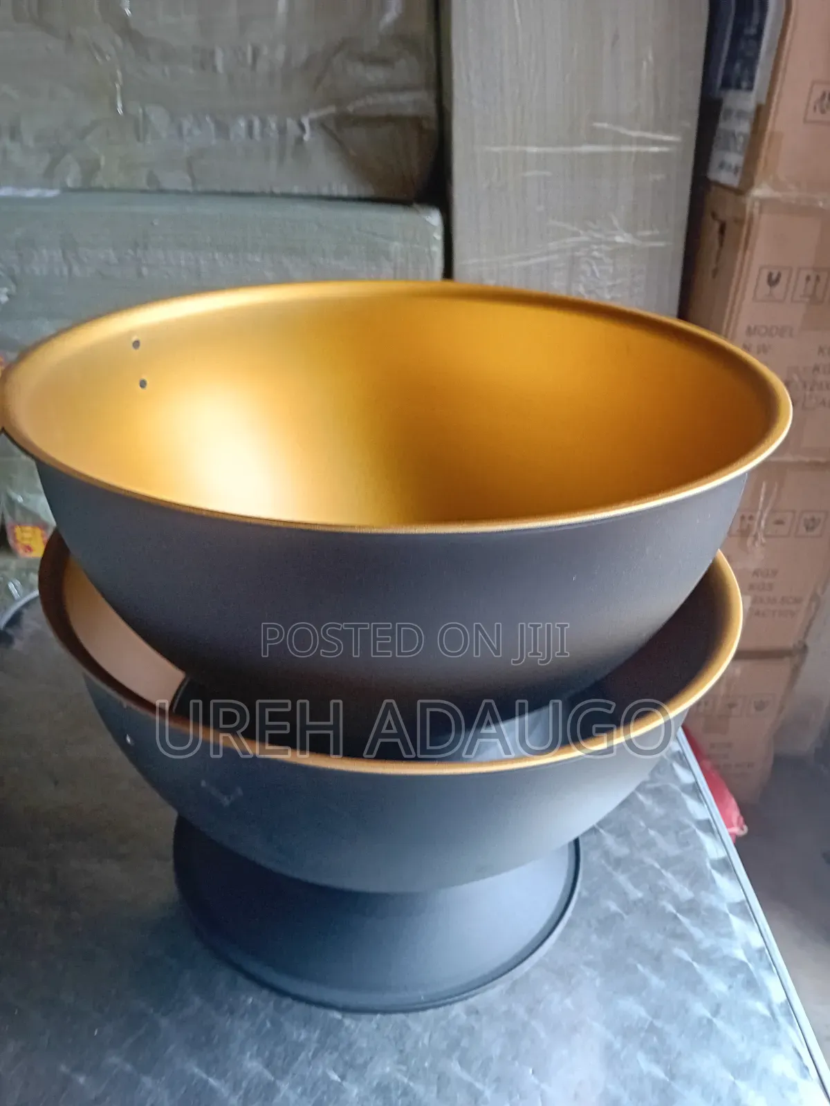 Champagne Bucket Black and Gold