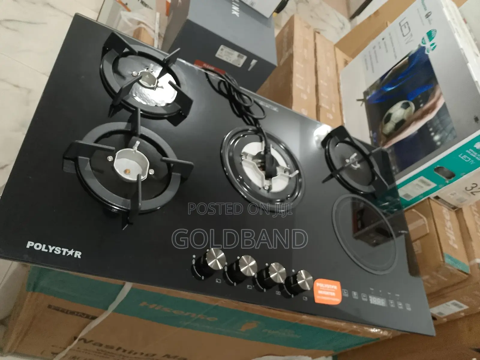 Most Affordable 4+1 (Electric) Polystar Inverter Gas Hob