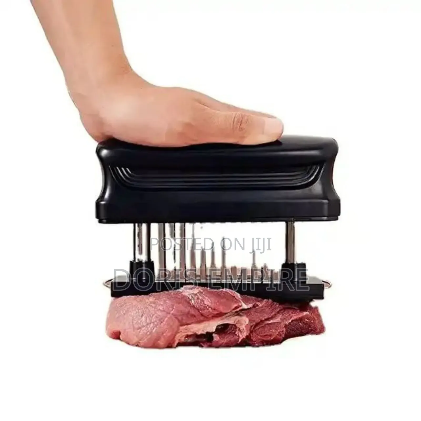 48-Blade Stainless Steel Manual Meat Tenderizer.