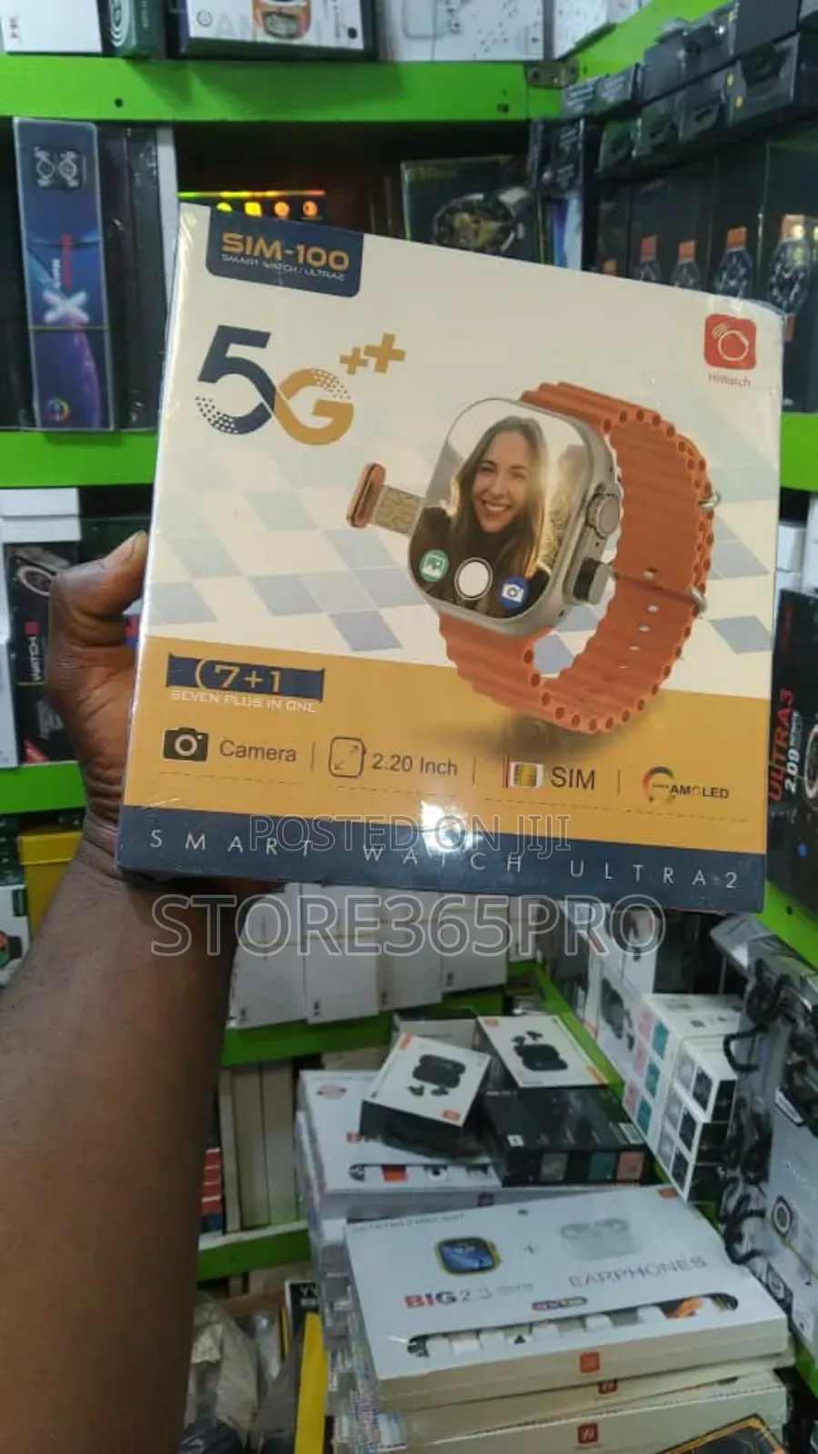 Sim 100 Sim Card Smart Watch With 7 Straps