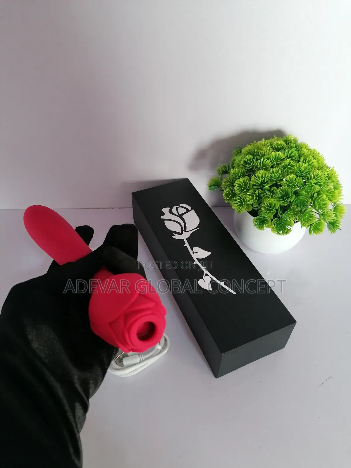 2in1 Rose Suction Vibrator Female Clitoris Sucker Penis Toy