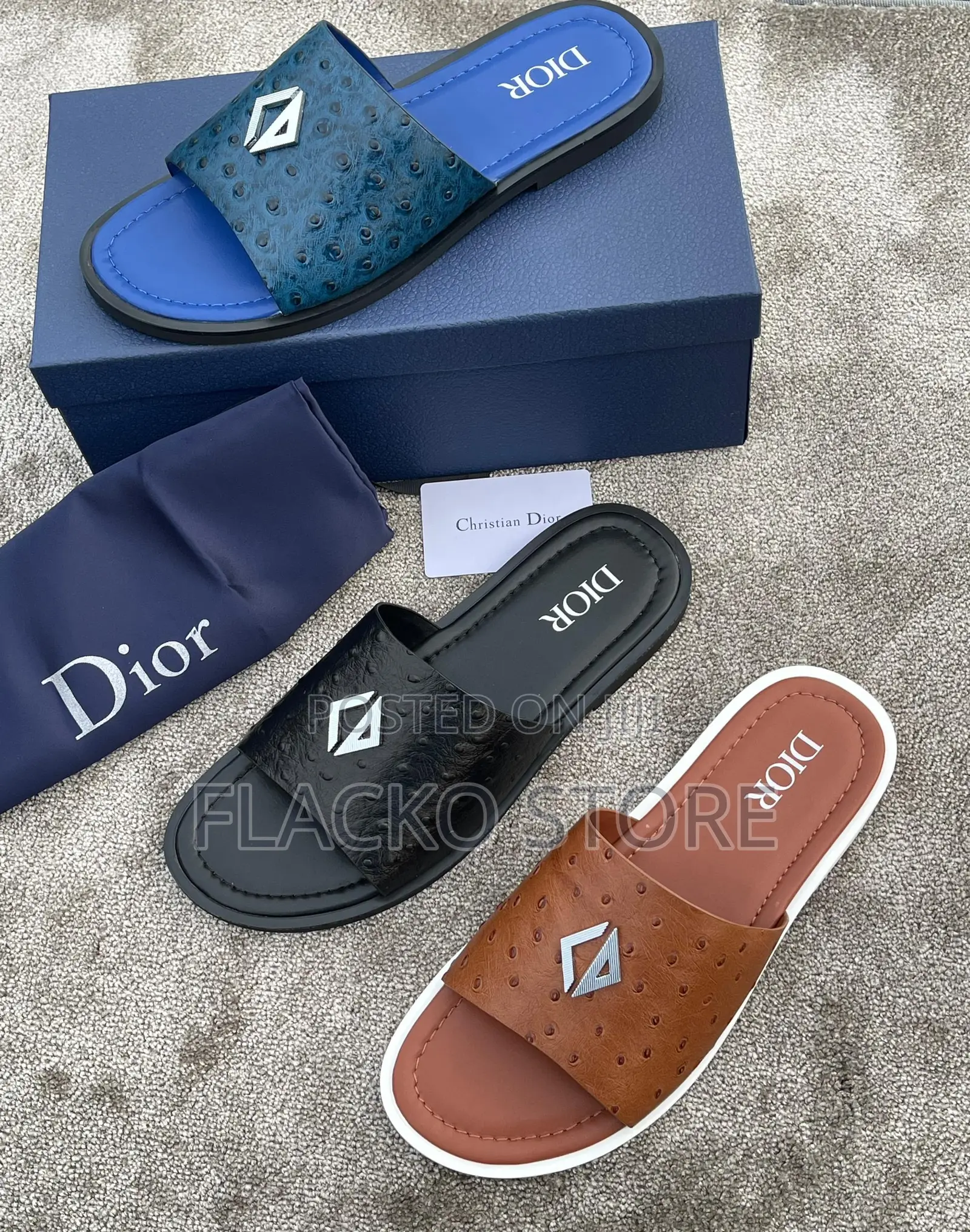 Original Christian Dior Oblique Alias Sandals Slippers