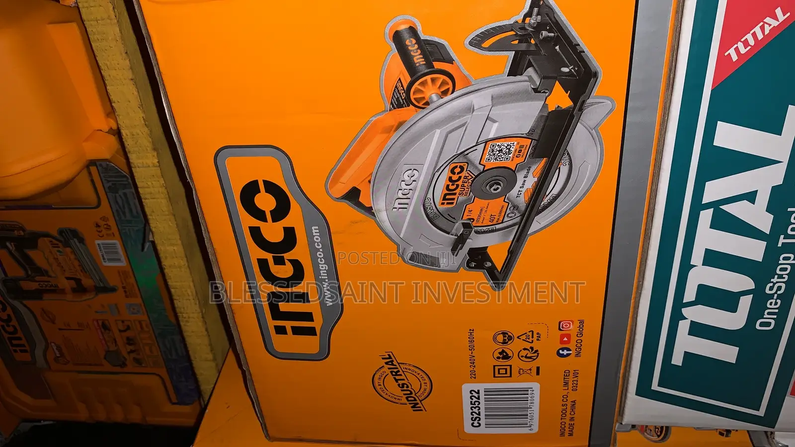 Ingco Circular Saw Machine 2200w 9 Inches